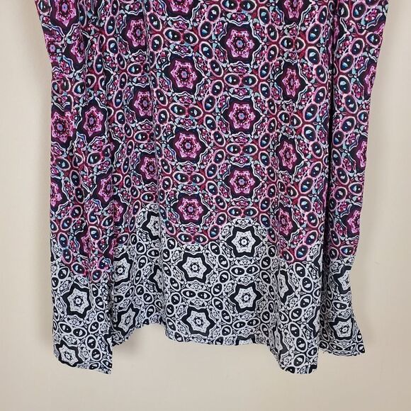 Chelsea & Theodore Purple Black Geometric Tank Size medium - Picture 3 of 6
